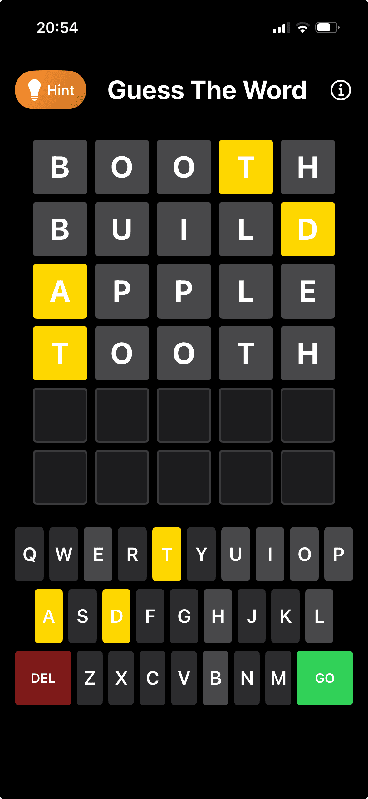 Guess The Word screenshot